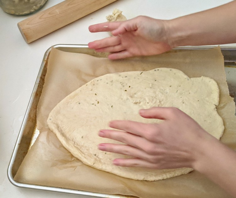 shaping the dough